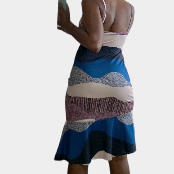NWT Spaghetti strap color block dress size small - Picture 5 of 5